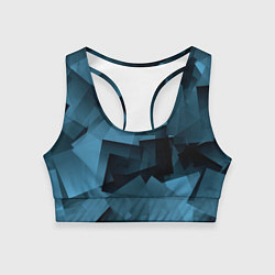 Топик спортивный женский Абстрактная геометрическая композиция Abstract geo, цвет: 3D-принт
