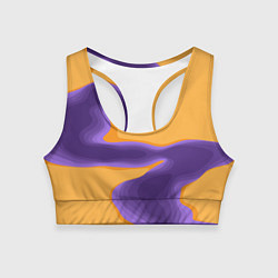 Женский спортивный топ Фиолетовая река