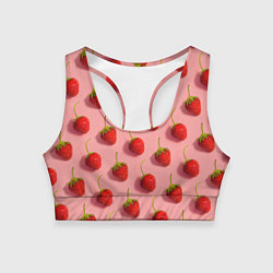 Женский спортивный топ Strawberry Pattern