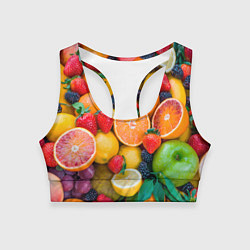 Женский спортивный топ ABUNDANCE OF FRUITS