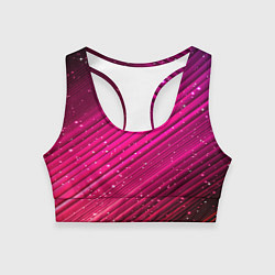 Топик спортивный женский Cosmic Radiance, цвет: 3D-принт