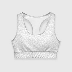 Топик спортивный женский Little Ghosts on white, цвет: 3D-принт