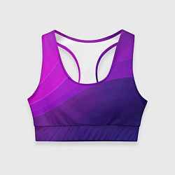 Топик спортивный женский Утрафиолет, цвет: 3D-принт