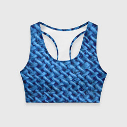 Топик спортивный женский Грубая вязка - Fashion 2099, цвет: 3D-принт
