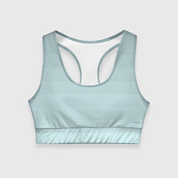 Топик спортивный женский Голубые горизонтальные полосы, градиент, цвет: 3D-принт