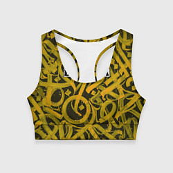 Топик спортивный женский Calligraphic Baracota, цвет: 3D-принт