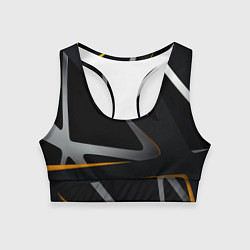 Топик спортивный женский Спортивная геометрия полосы, цвет: 3D-принт