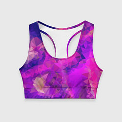Топик спортивный женский Пурпурный стиль, цвет: 3D-принт