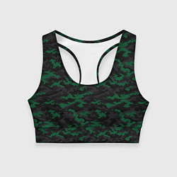 Женский спортивный топ Точечный камуфляжный узор Spot camouflage pattern