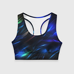 Топик спортивный женский Blue abstract background, цвет: 3D-принт