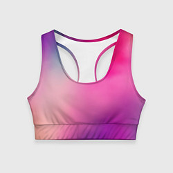 Топик спортивный женский Футболка розовая палитра, цвет: 3D-принт