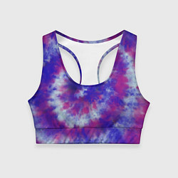 Топик спортивный женский Tie-Dye дизайн, цвет: 3D-принт