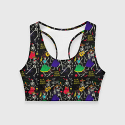 Женский спортивный топ Dia de los muertos