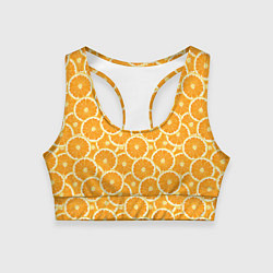 Женский спортивный топ Ломтики апельсина