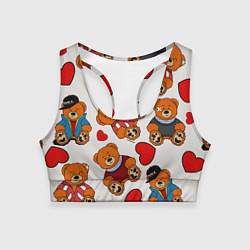 Женский спортивный топ Медведи - персонажи из Слово пацана