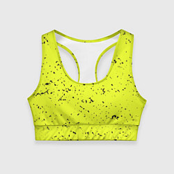 Топик спортивный женский Лимонная текстура, цвет: 3D-принт