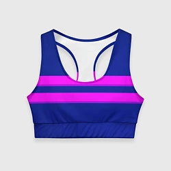 Топик спортивный женский Фриск frisk Undertale полосы, цвет: 3D-принт