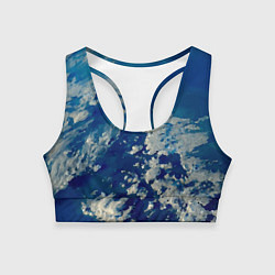 Топик спортивный женский Небо Земли - star dust, цвет: 3D-принт