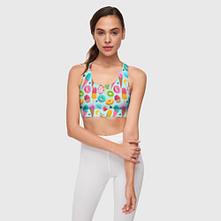 Топик спортивный женский Летние сладости, цвет: 3D-принт — фото 2