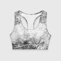 Женский спортивный топ Абстракция - серый ветер