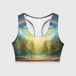 Женский спортивный топ UFO In The Forest