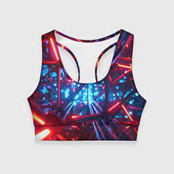 Женский спортивный топ Неоновые трубки