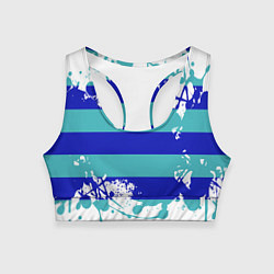 Женский спортивный топ Капли краски