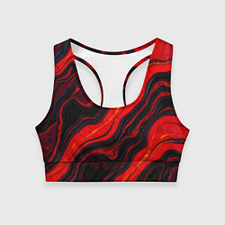 Женский спортивный топ Срез магматической породы
