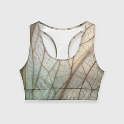 Женский спортивный топ Прожилки листика
