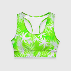 Женский спортивный топ Кислотные тропики