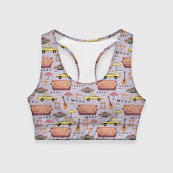 Женский спортивный топ Друзья - паттерн