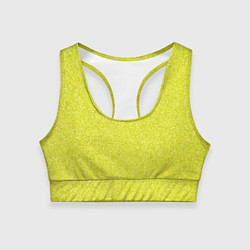 Топик спортивный женский Ярко салатный блеск, цвет: 3D-принт