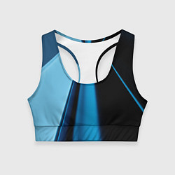 Женский спортивный топ Black blue