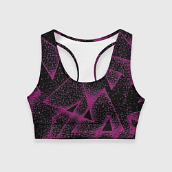 Женский спортивный топ The triangle is pink