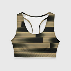 Топик спортивный женский Color yellow square, цвет: 3D-принт