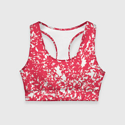 Женский спортивный топ Розовый пятнистый