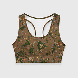 Топик спортивный женский Земли Данжа - Герои 3, цвет: 3D-принт