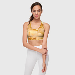 Топик спортивный женский Чипсы текстура, цвет: 3D-принт — фото 2