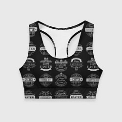 Топик спортивный женский Easter holidays, цвет: 3D-принт