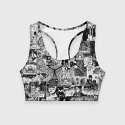 Женский спортивный топ Horror World of Junji Ito