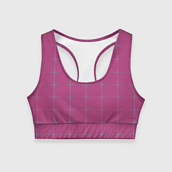 Топик спортивный женский Color pink stripes, цвет: 3D-принт