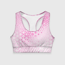 Топик спортивный женский Розовая метаморфоза, цвет: 3D-принт