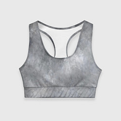Топик спортивный женский Абстракция - light gray haze, цвет: 3D-принт