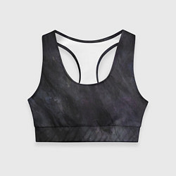 Женский спортивный топ Абстракция - dark strokes of paint