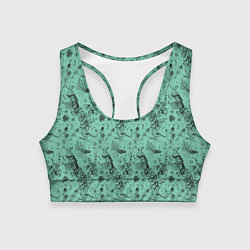 Топик спортивный женский В Бузулукском бору, цвет: 3D-принт