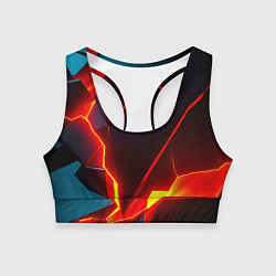 Топик спортивный женский Rift, цвет: 3D-принт
