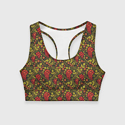 Женский спортивный топ Славянский узор