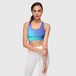 Топик спортивный женский Color multi-colored gradient, цвет: 3D-принт — фото 2