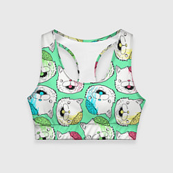 Женский спортивный топ Drop Dead: Kitty Heads