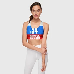 Топик спортивный женский Russia: from 54, цвет: 3D-принт — фото 2